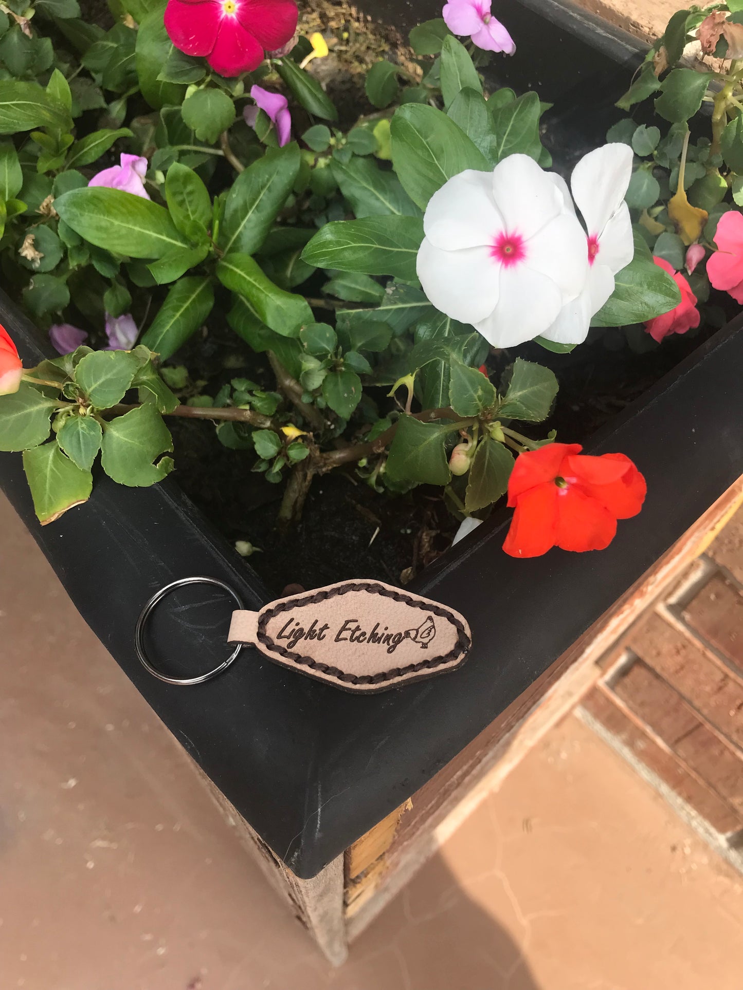 Diamond Shaped Leather Key Chain Laser Cut Download